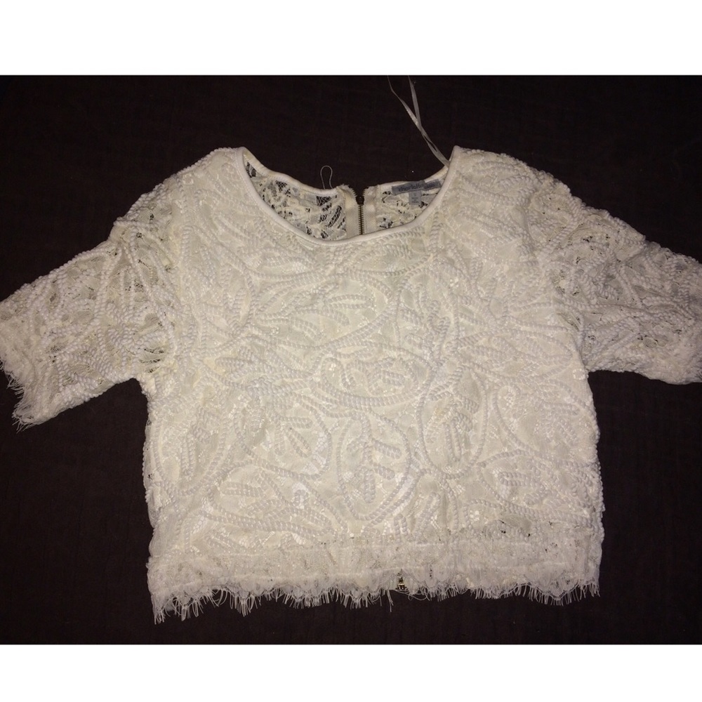 White lace top